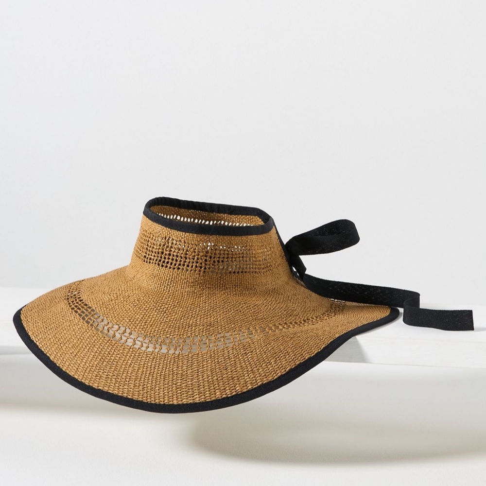 Packable Floppy Straw Visor - image 1